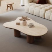 Cloud Shape Solid Wood Modern Living Room Table