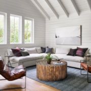 Handcrafted Rustic Round Coffee Table