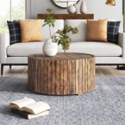 Handcrafted Rustic Round Coffee Table