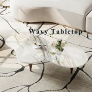 Cloud-Shape Coffee Table with Funnel Shaped Legs