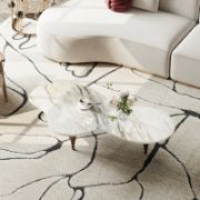 Cloud-Shape Coffee Table with Funnel Shaped Legs