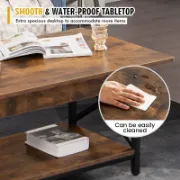 Rustic Style Coffee Table with a modern touch