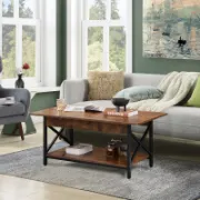 Rustic Style Coffee Table with a modern touch