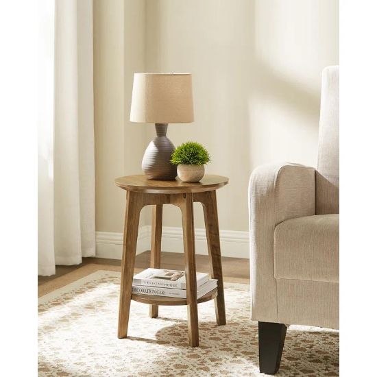 Round top side table