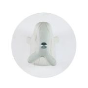 Whale Shape Glass Top Beveled Base End Table