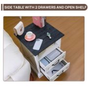 End Table with Drawer and Charging port