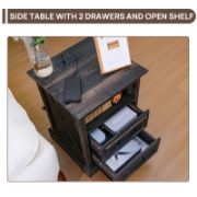 End Table with Drawer and Charging port