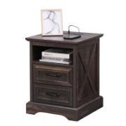 End Table with Drawer and Charging port