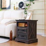End Table with Drawer and Charging port