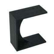 C-Shaped Side Table for Living Room