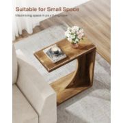 C-Shaped Side Table for Living Room