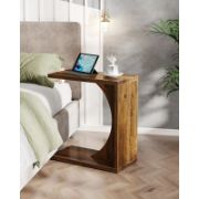 C-Shaped Side Table for Living Room