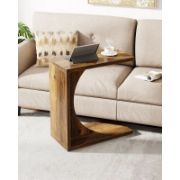 C-Shaped Side Table for Living Room