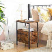 2-Drawer Side Table with Storage