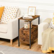 2-Drawer Side Table with Storage