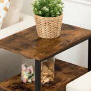 2-Drawer Side Table with Storage