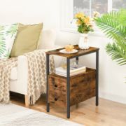 2-Drawer Side Table with Storage