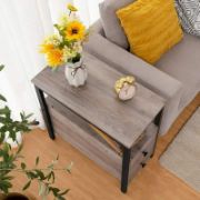 2-Drawer Side Table with Storage