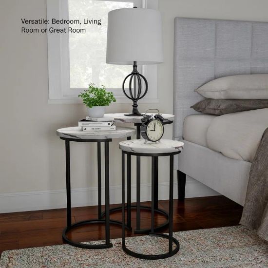 Set of 3 Round Side Tables