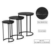 Set of 3 Round Side Tables