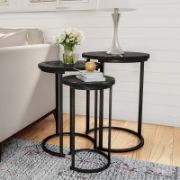 Set of 3 Round Side Tables