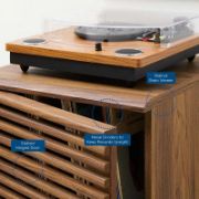 Sturdy wood panel frame side table