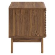 Sturdy wood panel frame side table