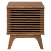 Sturdy wood panel frame side table