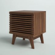 Sturdy wood panel frame side table