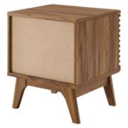 Sturdy wood panel frame side table