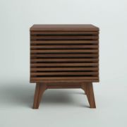 Sturdy wood panel frame side table