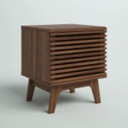 Sturdy wood panel frame side table