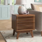 Sturdy wood panel frame side table