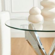 Glass Top Side Table