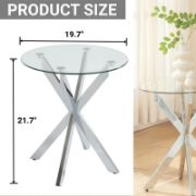 Glass Top Side Table