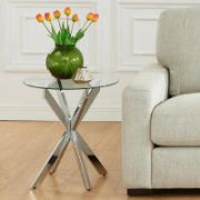 Glass Top Side Table