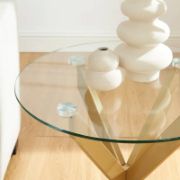 Glass Top Side Table