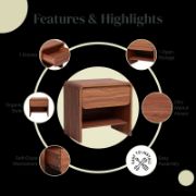 Minimalist  Side Table with Storage