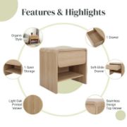 Minimalist  Side Table with Storage