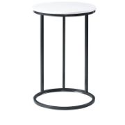 Glossy Marble Top Side Table