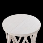 Rustic Round Side Table