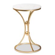 Sleek Marble Top Side Table with a minimalist style
