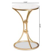 Sleek Marble Top Side Table with a minimalist style