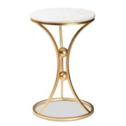 Sleek Marble Top Side Table with a minimalist style