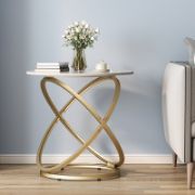 Marble Patterned Top Side Table