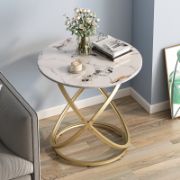 Marble Patterned Top Side Table