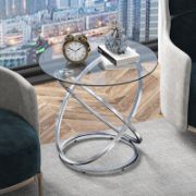 Marble Patterned Top Side Table
