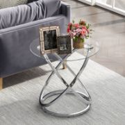 Marble Patterned Top Side Table