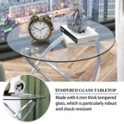 Marble Patterned Top Side Table