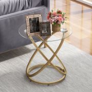 Marble Patterned Top Side Table